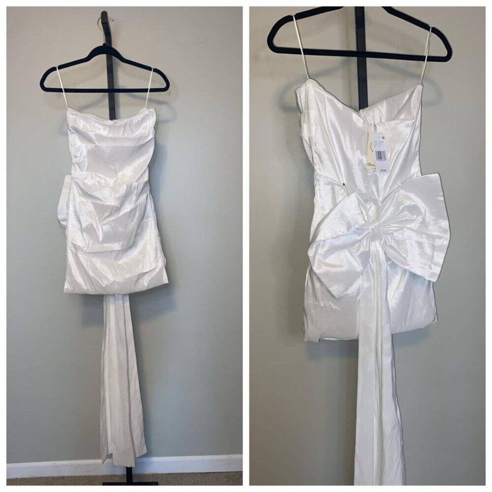 DRESS WITH DETACHABLE BOW - Picture 2 of 7
